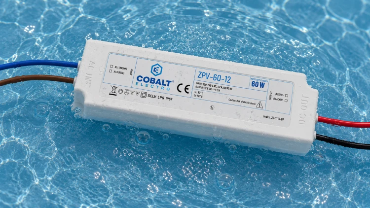 Zasilacz LED Hermetyczny Impulsowy CobaltElectro 12V 60W IP67 Wodoszczelny
