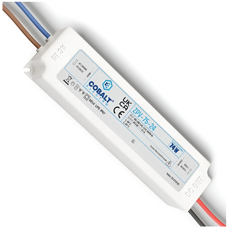 Zasilacz impulsowy CobaltElectro ZPV 24V 75W IP67