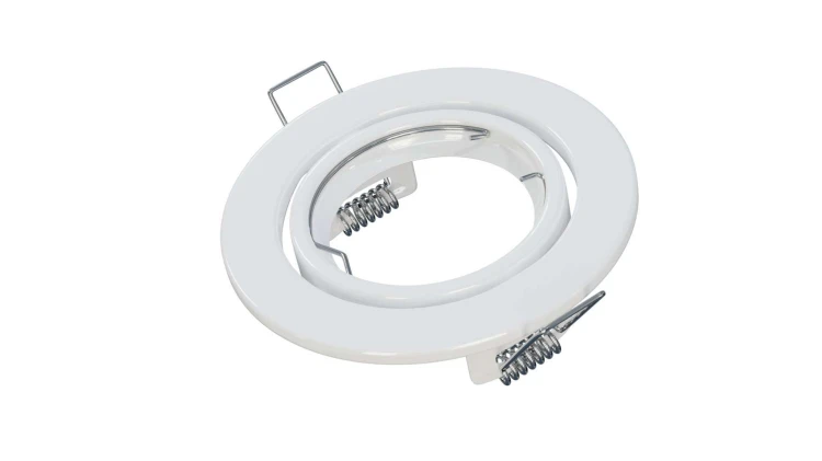 OPRAWA PODTYNKOWA HALOGENOWA LED RUCHOMA GU10 BIAŁA OCZKO BLACHA GU10 MR16
