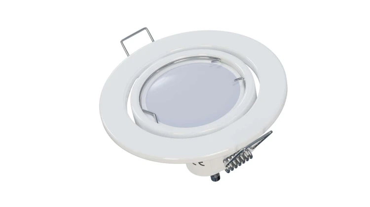OPRAWA PODTYNKOWA HALOGENOWA LED RUCHOMA GU10 BIAŁA OCZKO BLACHA GU10 MR16