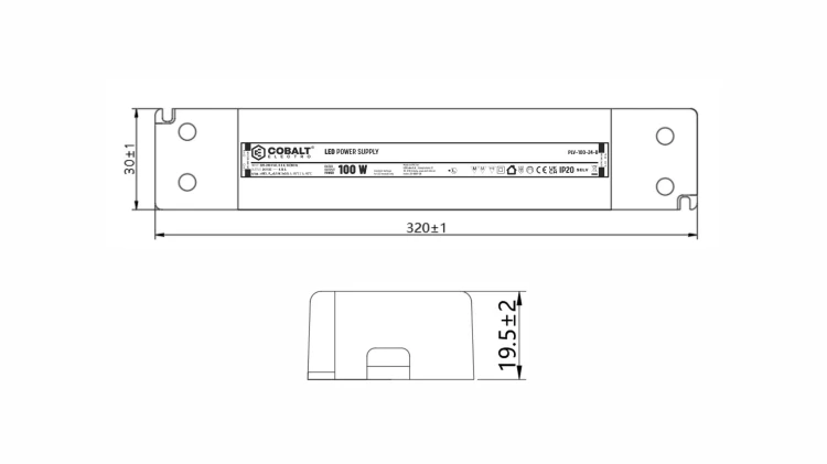 Zasilacz LED 24V 100W Meblowy CobaltElectro Do Mebli Smukła Konstrukcja