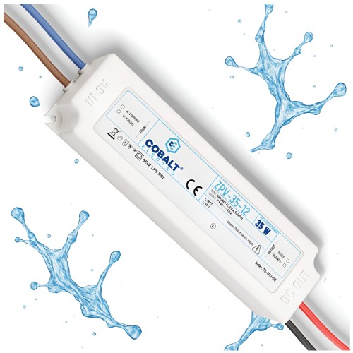 Zasilacz LED Hermetyczny Impulsowy CobaltElectro 12V 35W IP67 Wodoszczelny
