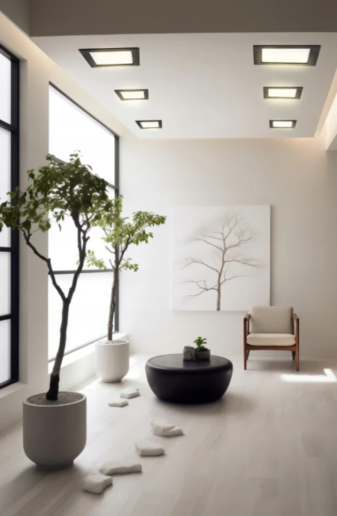 Panel Plafon LED Podtynkowy 12W 1200lmM Barwa Neutralna ECOLIGHT Czarny