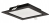 Panel Plafon LED Podtynkowy 12W 1200lmM Barwa Neutralna ECOLIGHT Czarny