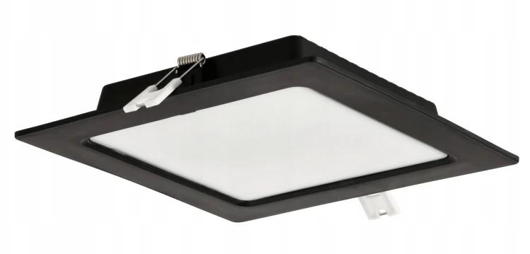 Panel Plafon LED Podtynkowy 12W 1200lmM Barwa Neutralna ECOLIGHT Czarny