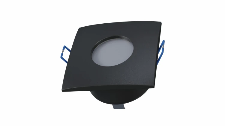 Oprawa Halogenowa Hermetyczna GU10 LED IP44 Podbitka Czarna Wodoszczelna