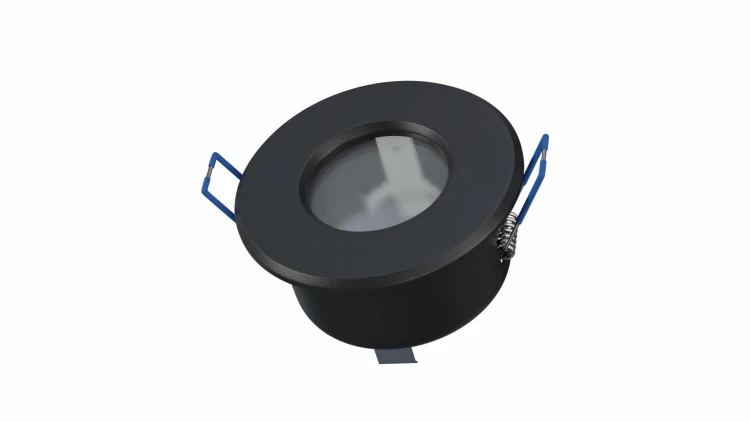 Oprawa Halogenowa Hermetyczna GU10 MR16 LED IP44 Podbitka Czarna Oczko