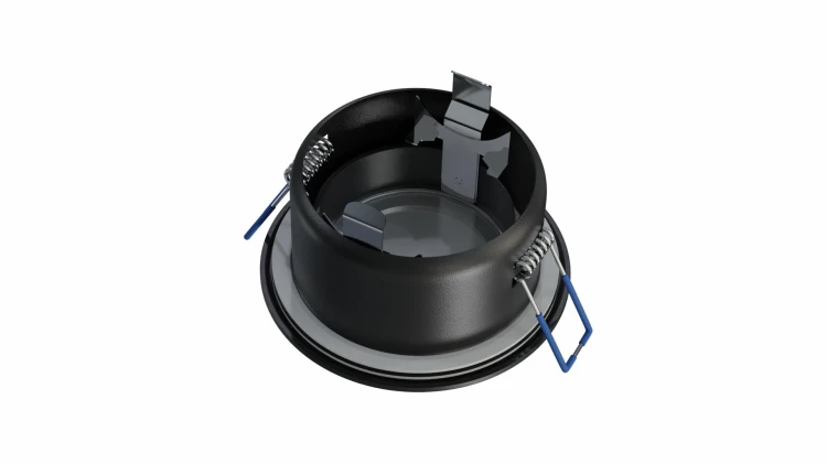 Oprawa Halogenowa Hermetyczna GU10 MR16 LED IP44 Podbitka Czarna Oczko