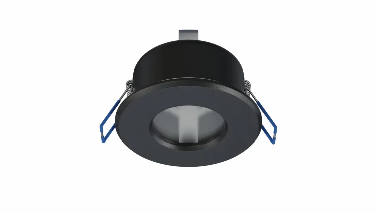 Oprawa Halogenowa Hermetyczna GU10 MR16 LED IP44 Podbitka Czarna Oczko