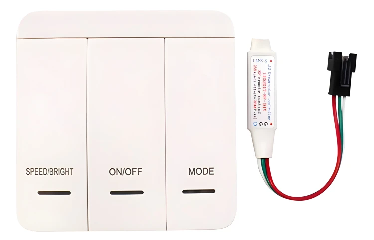 Sterownik Do Taśmy LED Cyfrowej Efekt Płynącej Wody 12V 24V Pilot DIY