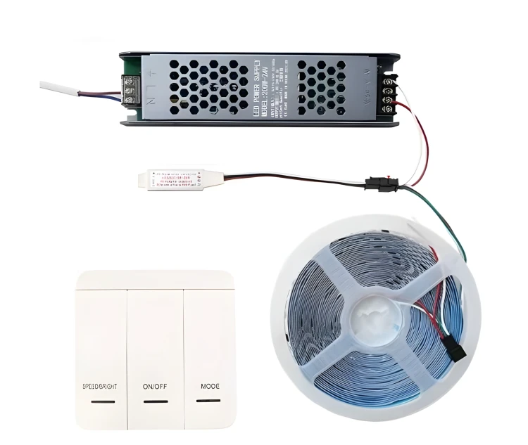 Sterownik Do Taśmy LED Cyfrowej Efekt Płynącej Wody 12V 24V Pilot DIY