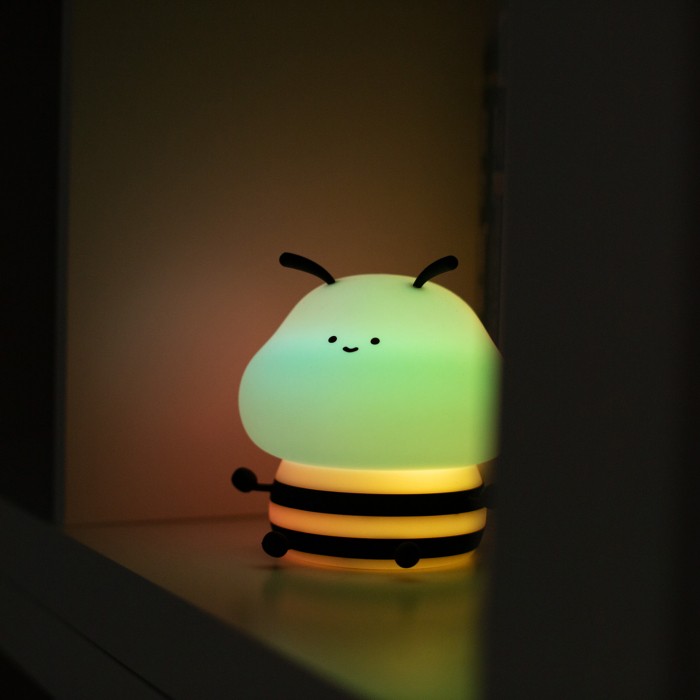 Lampka Nocna LED Akumulatorowa Bezprzewodowa PSZCZOŁA dla dziecka Kabel USB