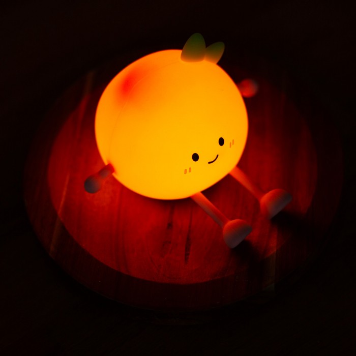 Lampka Nocna DLA DZIECI LED MARY'S BRZOSKWINKA Silikonowa Na Prezent