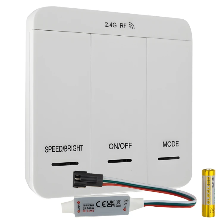 Sterownik Do Taśmy LED Cyfrowej Efekt Płynącej Wody 12V 24V Pilot DIY
