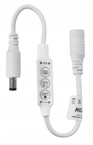 Sterownik Ściemniacz Do Taśmy LED 6A 72W 12V 24V MONO Dotykowy Ściemnianie