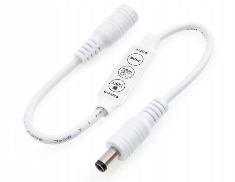 Sterownik Ściemniacz Do Taśmy LED 6A 72W 12V 24V MONO Dotykowy Ściemnianie