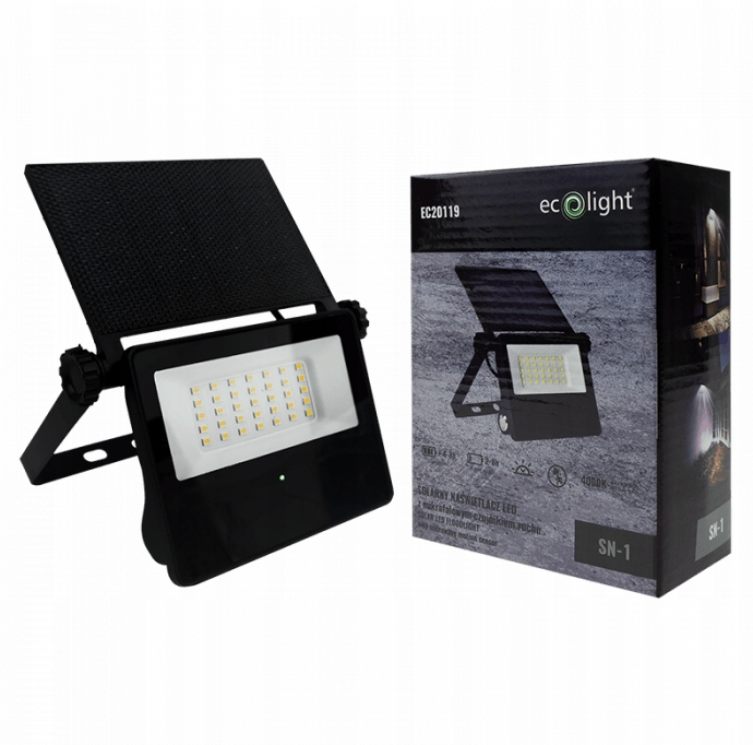 Lampa solarna LED Naświetlacz Mikrofalowy CZUJNIK RUCHU ZEWNĘTRZNA Haloge