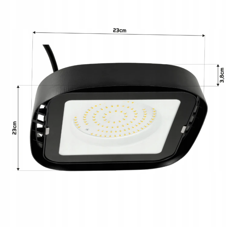 Lampa Przemysłowa LED 100W 11000lm Hermetyczna High Bay Bardzo Mocna Lampa