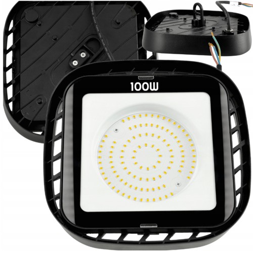 Lampa Przemysłowa LED 100W 11000lm Hermetyczna High Bay Bardzo Mocna Lampa