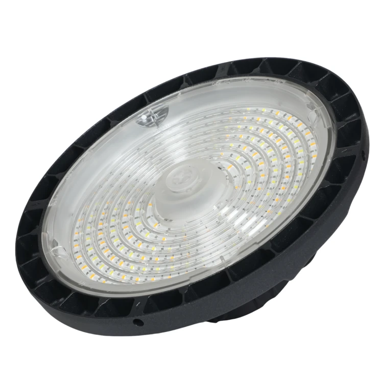 Lampa Przemysłowa LED High Bay UFO 100W 18500lm Na Magazyn CCT Ściemniana