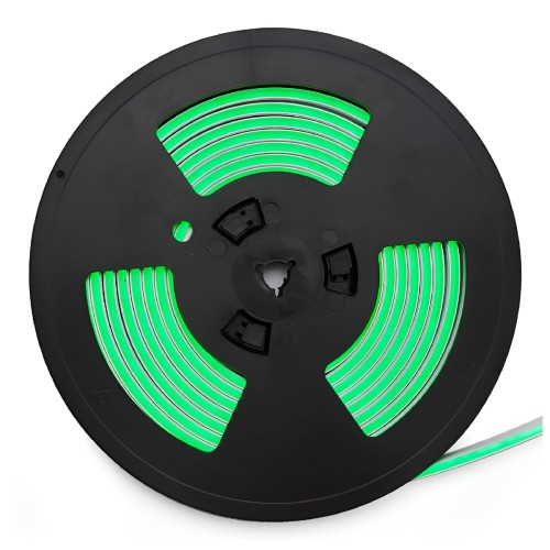 Neon LED Flex 5m 6x12 126 LED/m 10,8W/m 24V GREEN