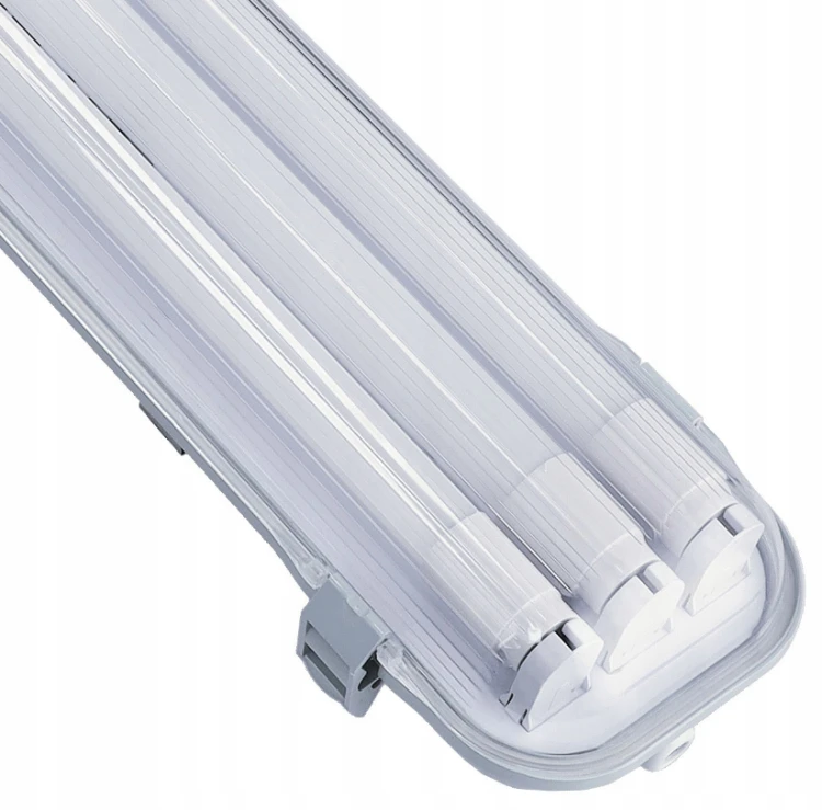 LAMPA DO GARAŻU MOCNA 120CM 54W 8640LM 6500K OPRAWA HERMETYCZNA ZESTAW TUBY