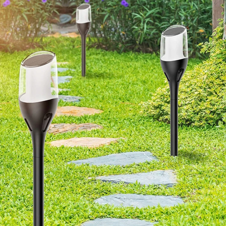 4x Lampa Solarna LED LATARNIA POCHODNIA WBIJANA Płomień 65cm Mocna PREMIUM