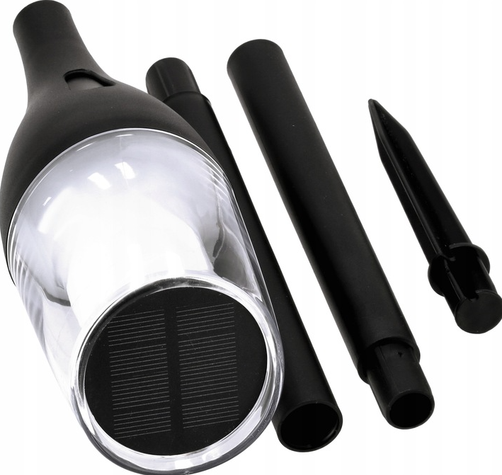 4x Lampa Solarna LED LATARNIA POCHODNIA WBIJANA Płomień 65cm Mocna PREMIUM