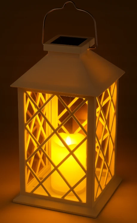 4x Latarenki Ogrodowe LED Solarne Lampioy Latarnie Znicz Biała 2V 35MA