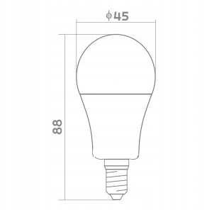 Żarówka LED G45 E14 8W 705lm Barwa Biała Zimna 6000K 10x Zestaw