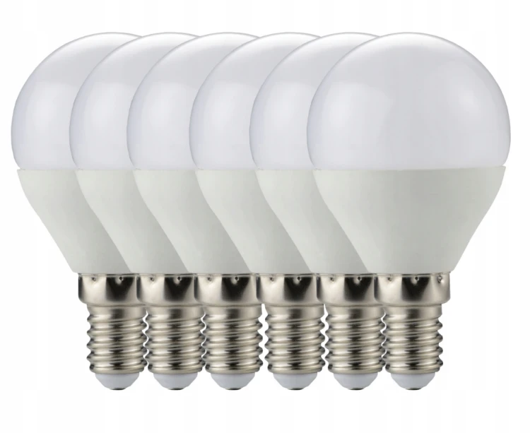 10x Żarówka LED E14 G45 7W = 60W 600lm Barwa Światła 4500K Dzienna Berge