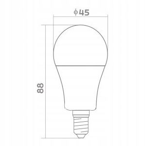 10x Żarówka LED E14 G45 7W = 60W 600lm Barwa Światła 4500K Dzienna Berge