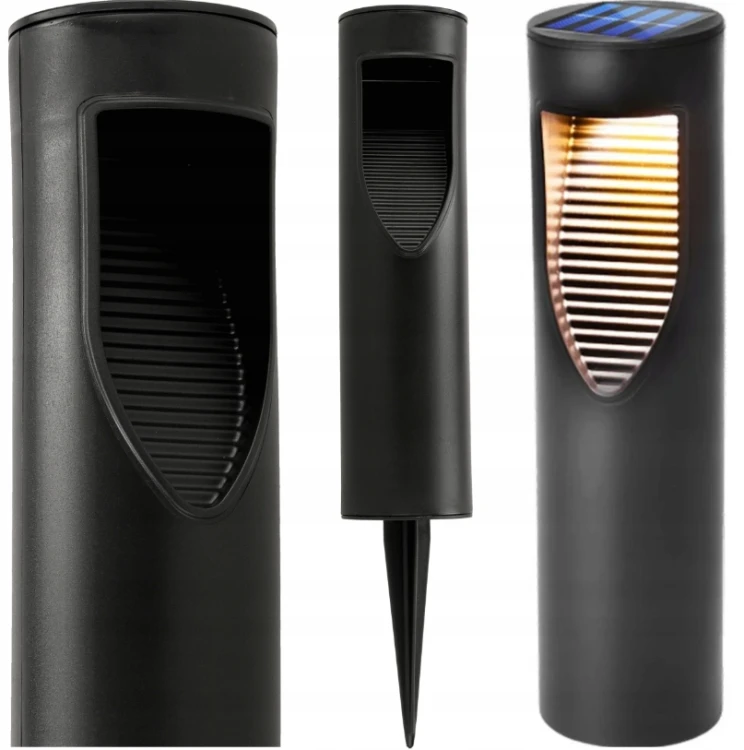 4x Lampa Solarna Wbijana Ogrodowa Wodoodporna Czujnik Zmierzchu Słupek LED