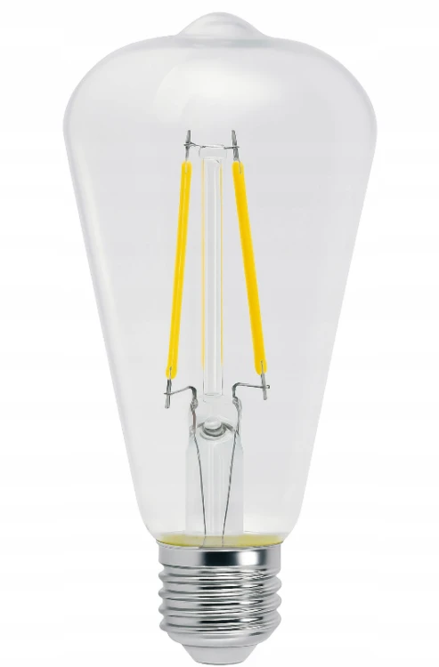 10x Żarówka LED E27 6W = 50W 660lm 3000K FILAMENT OZDOBNA RETRO ST64