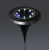 Zestaw Lampa Solarna LED Najazdowa Ogrodowa Okrągła Srebrna