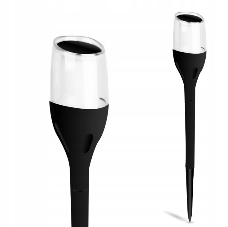 12x Lampa Solarna LED LATARNIA POCHODNIA WBIJANA Płomień 65cm Mocna PREMIUM