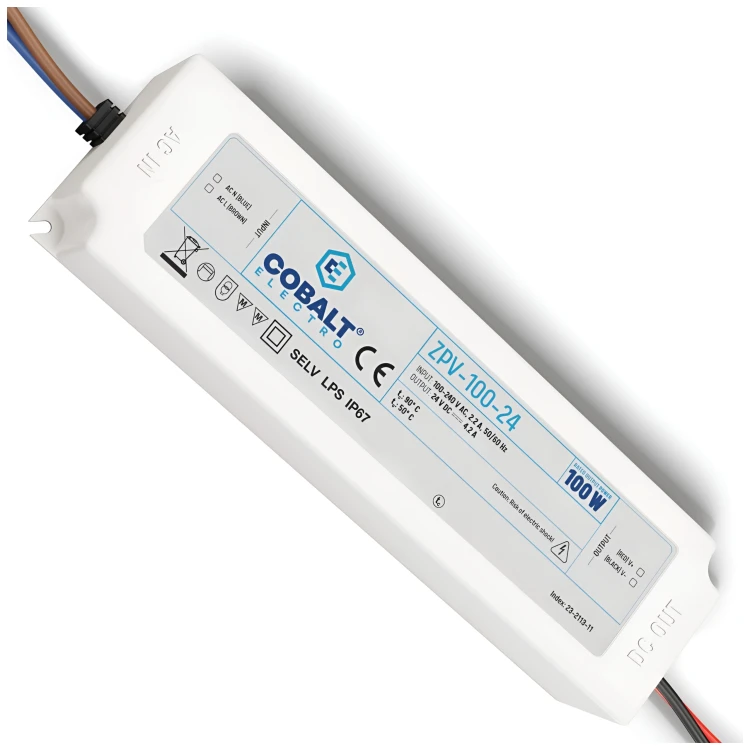 ZASILACZ 24V LED 100W HERMETYCZNY WODOSZCZELNY TRANSFORMATOR PREMIUM IP67