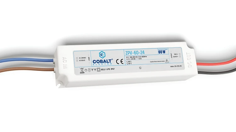 Zasilacz impulsowy CobaltElectro ZPV 24V 60W IP67