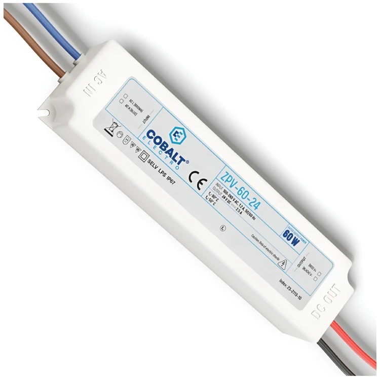 Zasilacz impulsowy CobaltElectro ZPV 24V 60W IP67