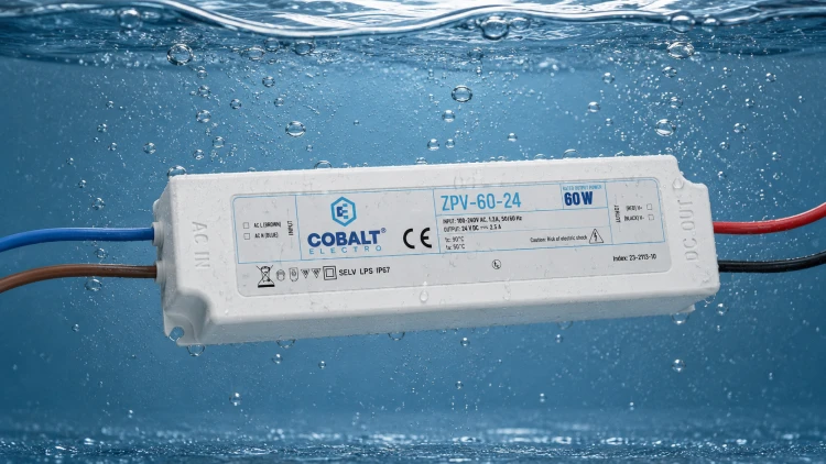 Zasilacz impulsowy CobaltElectro ZPV 24V 60W IP67