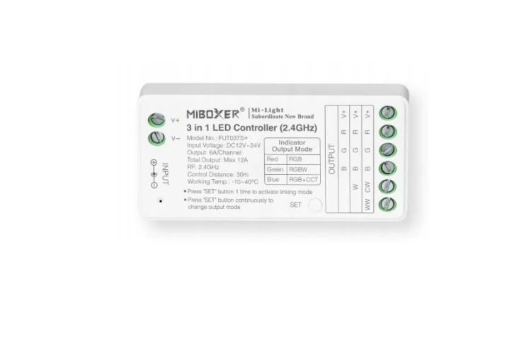 KONTROLER LED MILIGHT FUT037S+ 3w1 RGB RGBW CCT STEROWNIK LED MiBoxer