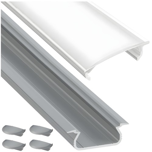 Zestaw TEKKNI SELDE Srebrny+ klosz transparent 2m