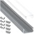 Zestaw TEKKNI ORRE Srebrny+ klosz transparent 2m