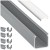 Zestaw TEKKNI HELSE Srebrny+ klosz Transparent 2m