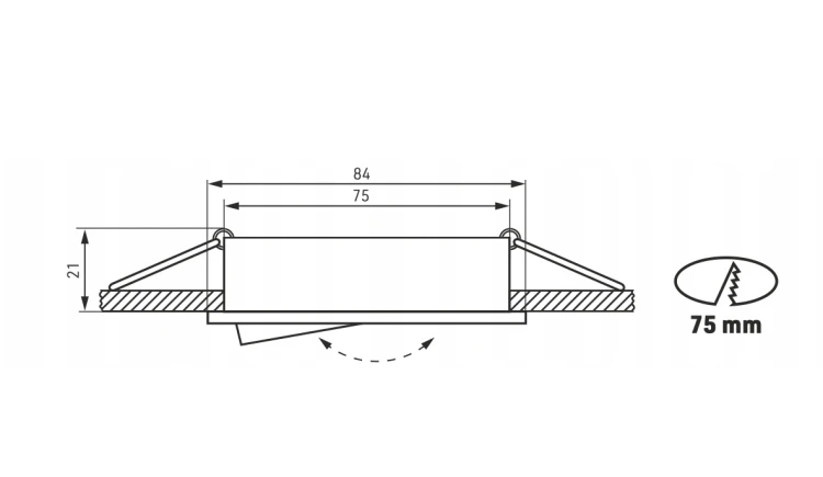 OPRAWA HALOGENOWA LED SUFITOWA RUCHOMA SATYNA ODLEW GU10 MR166 CHROM MAT