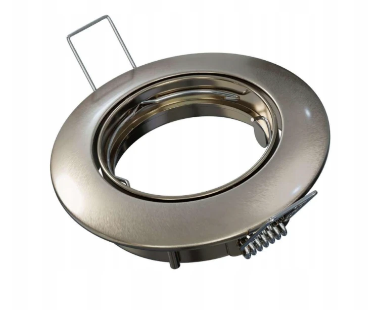 OPRAWA HALOGENOWA LED SUFITOWA RUCHOMA SATYNA ODLEW GU10 MR166 CHROM MAT