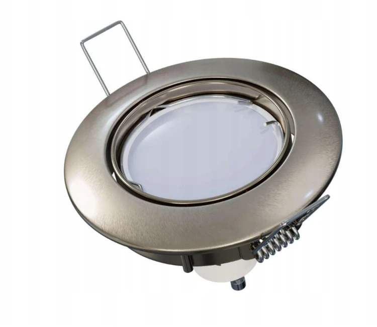 OPRAWA HALOGENOWA LED SUFITOWA RUCHOMA SATYNA ODLEW GU10 MR166 CHROM MAT