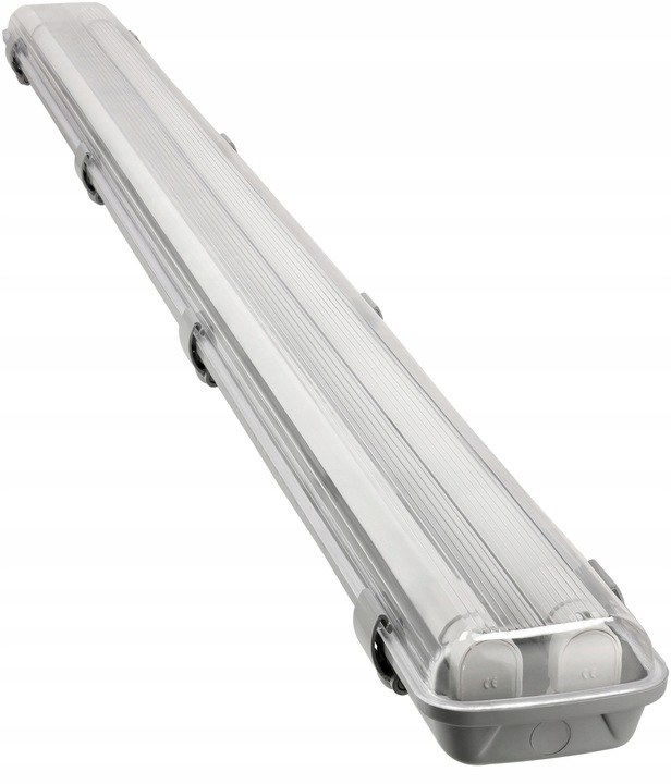 8x Oprawa Hermetyczna 120cm lampa + świetlówki LED CW