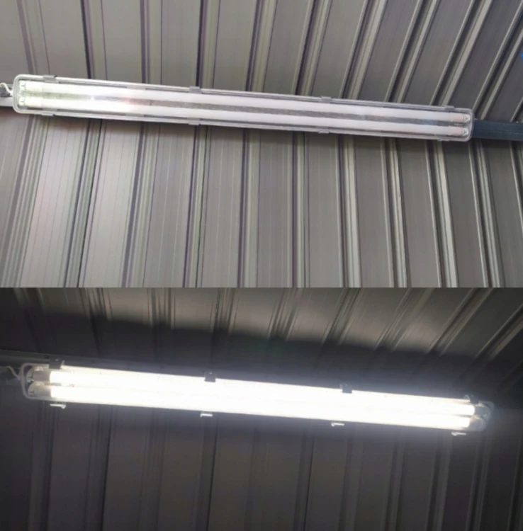 8X Oprawa Hermetyczna 60cm Lampa LED + Świetlówki LED Do Garażu Warsztatu