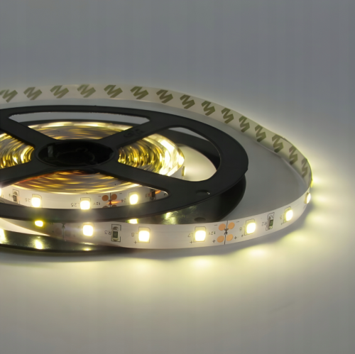 Taśma LED 24W 5m SMD 1500LM JASNE ŚWIATŁO ZASILACZ SZYBKIE POŁĄCZENIE